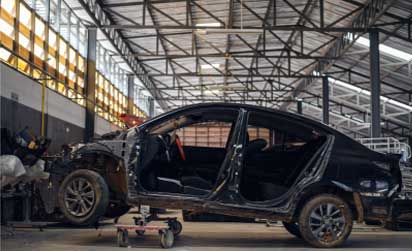 dismantled vehicle